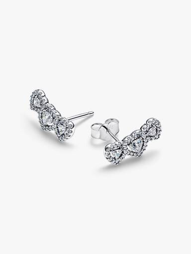 Aros de botón trilogía Corazones con halo