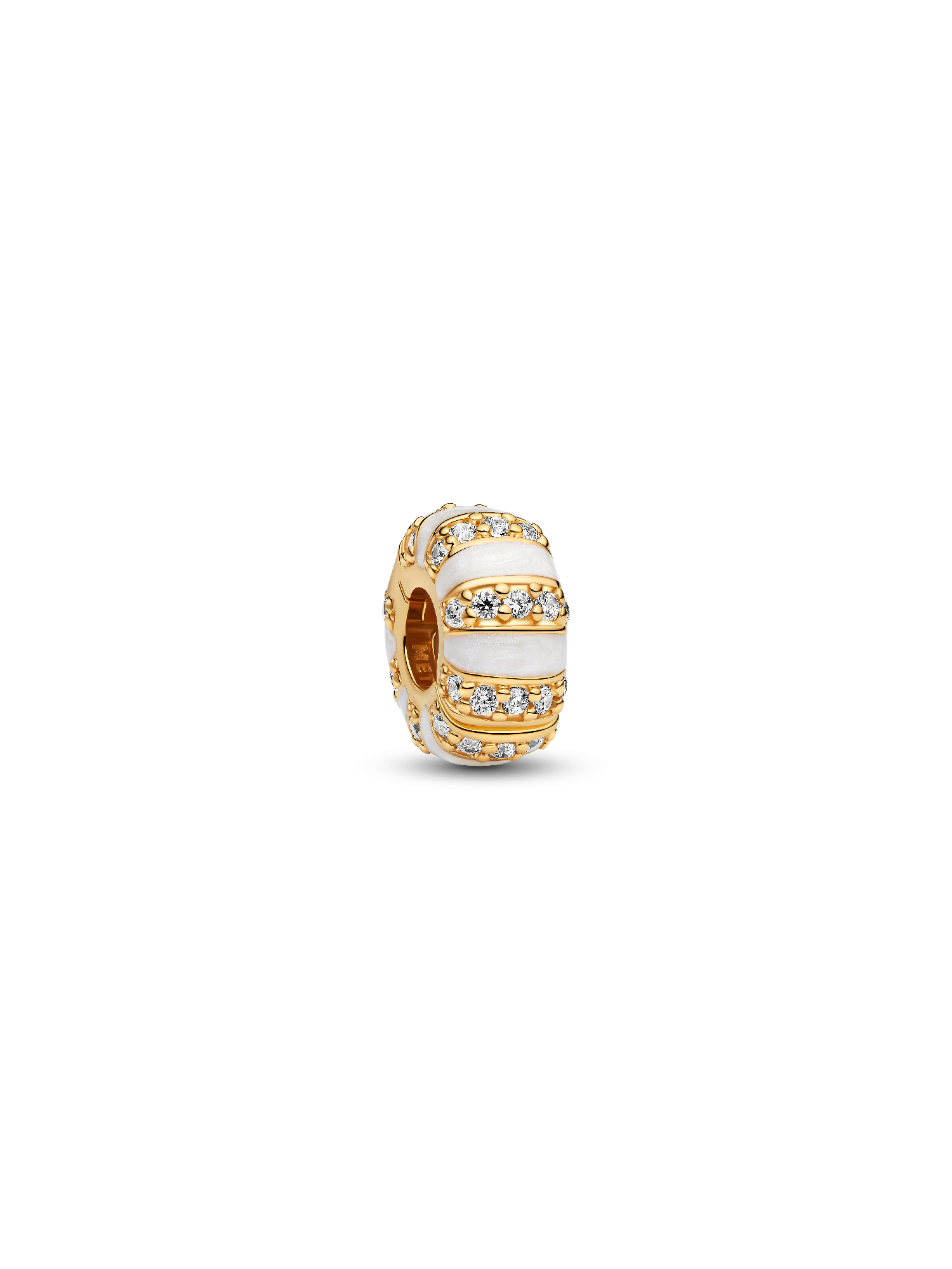 Charm de Clip Esmalte y Gemas Dorado Talla única
