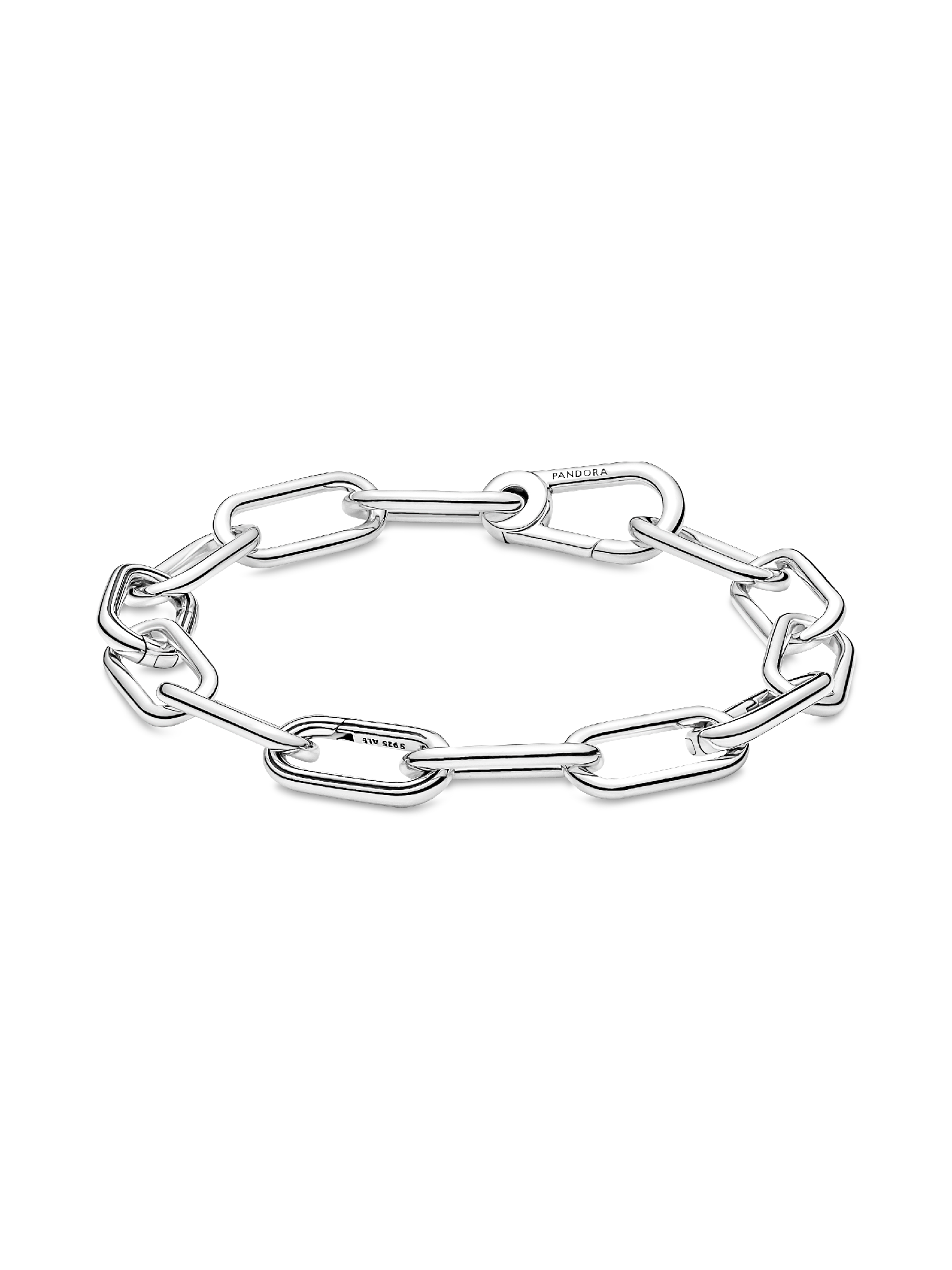 Brazalete De Cadena De Eslabones Tres Conectores Pandora Me