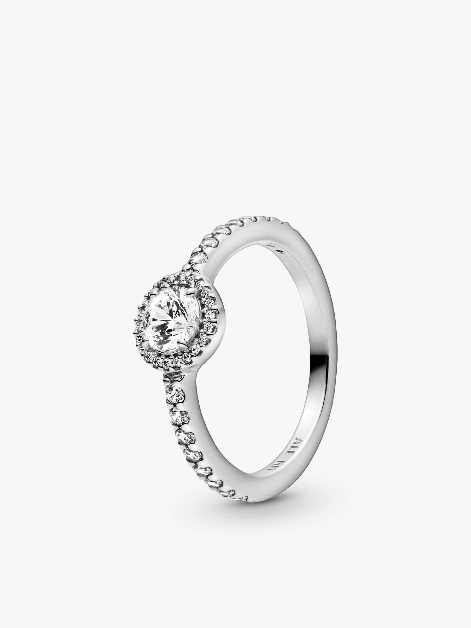 Anillo Halo Brillante Clásico