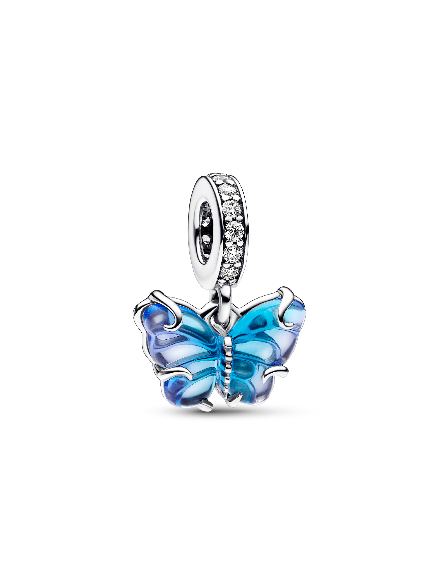 Charm Colgante de Cristal de Murano Mariposa Talla única