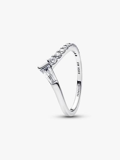Anillo Banda Tiara Baguette en Pavé