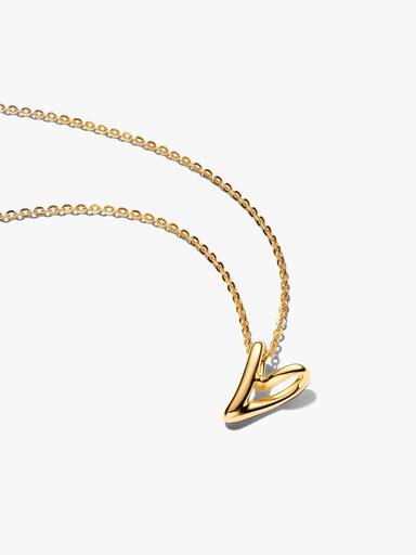 Collar con dije pequeño Corazón de forma orgánica
