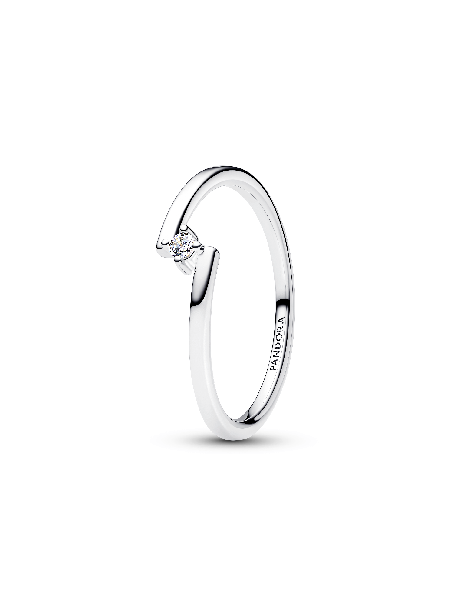 Anillo  Solitario de banda abierta