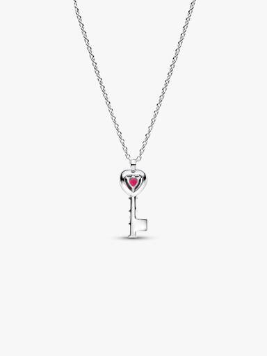 Collar coiller corazón llave elevado