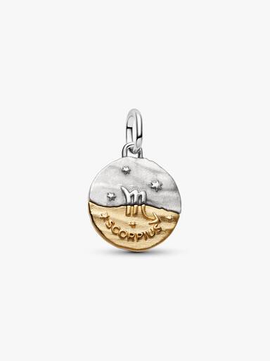 Charm Medallón del Signo del Zodiaco Escorpio
