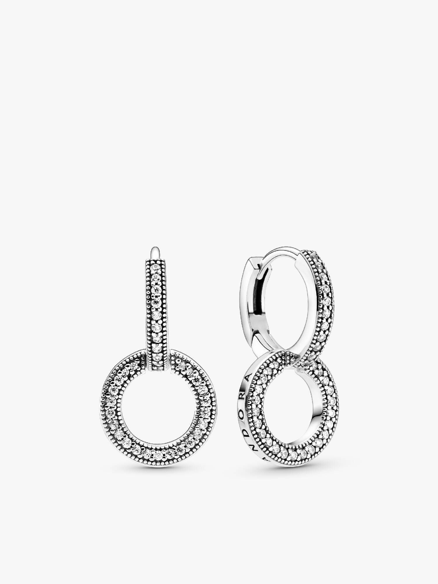 Aros doble aro resplandecientes