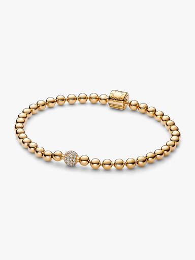 Brazalete Cuentas y Pavé