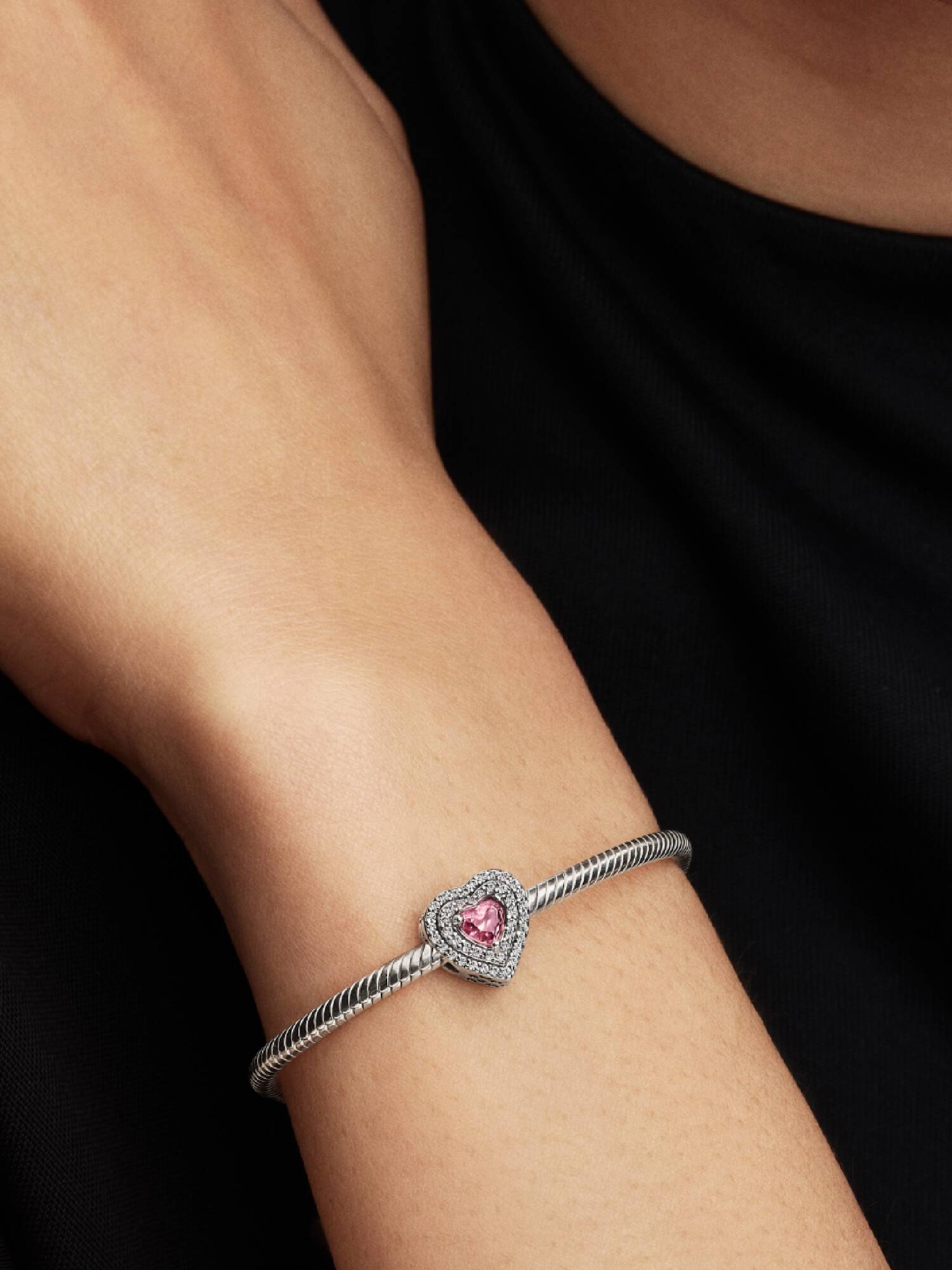 Charm Corazón Nivelado Brillante