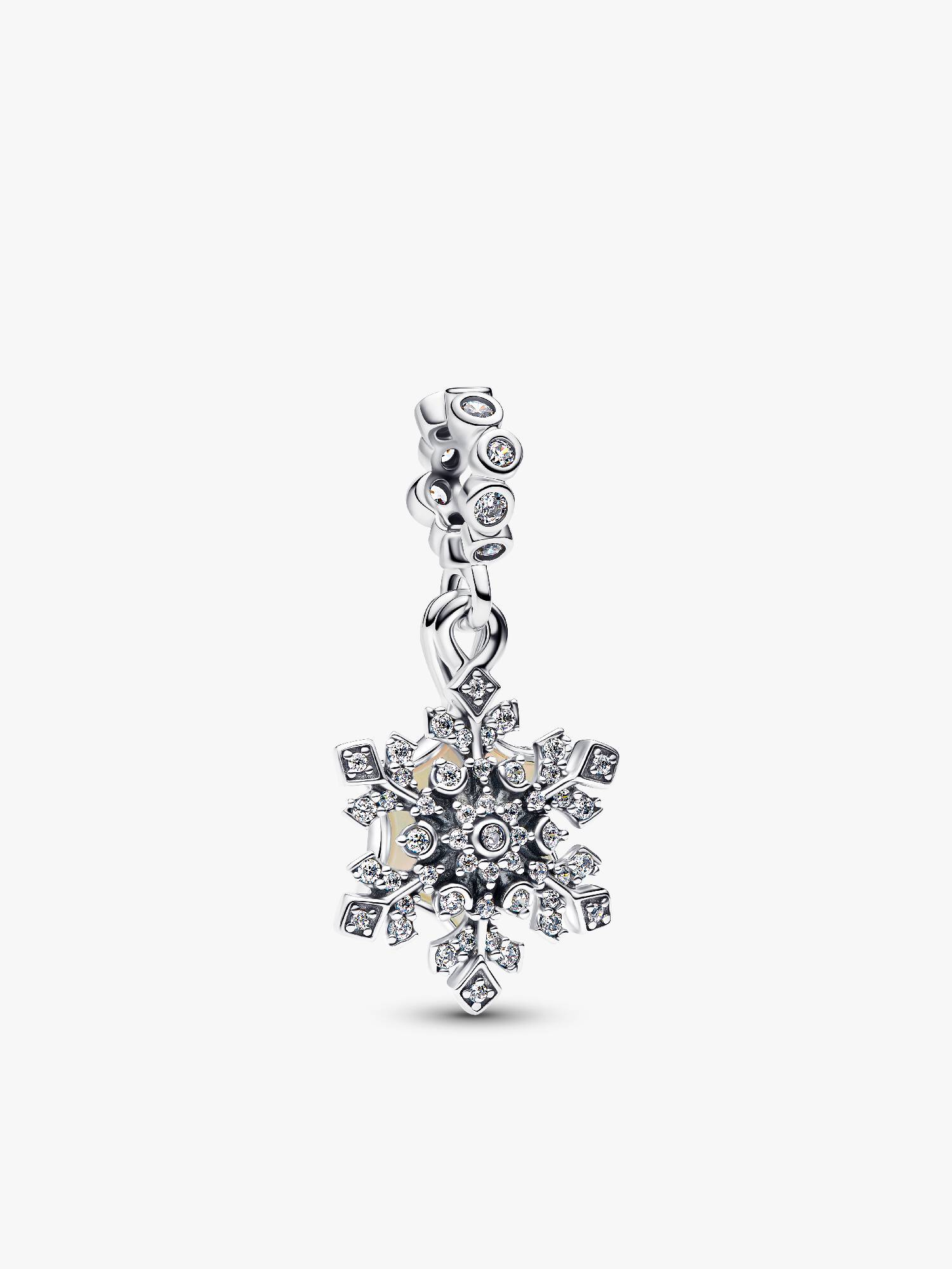 Charm colgante Copo de nieve opalescente