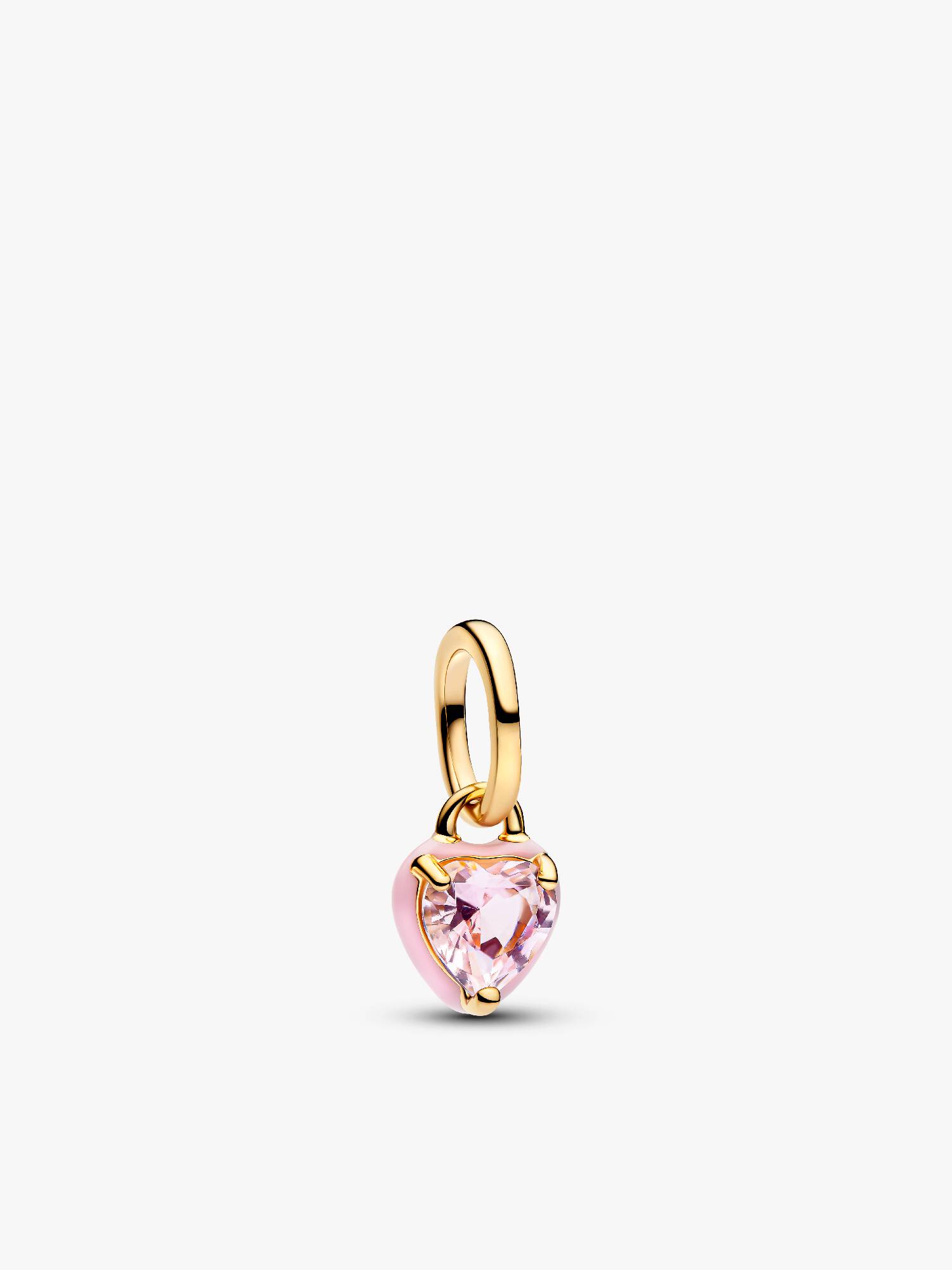 Mini Charm Colgante Corazón Chakra Rosa