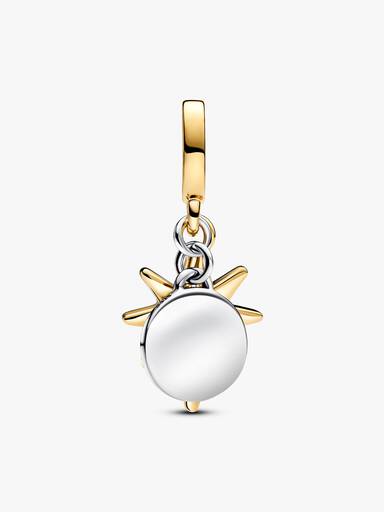 Charm Dije Grabable Estrella Polar con diamante sintético creado en laboratorio