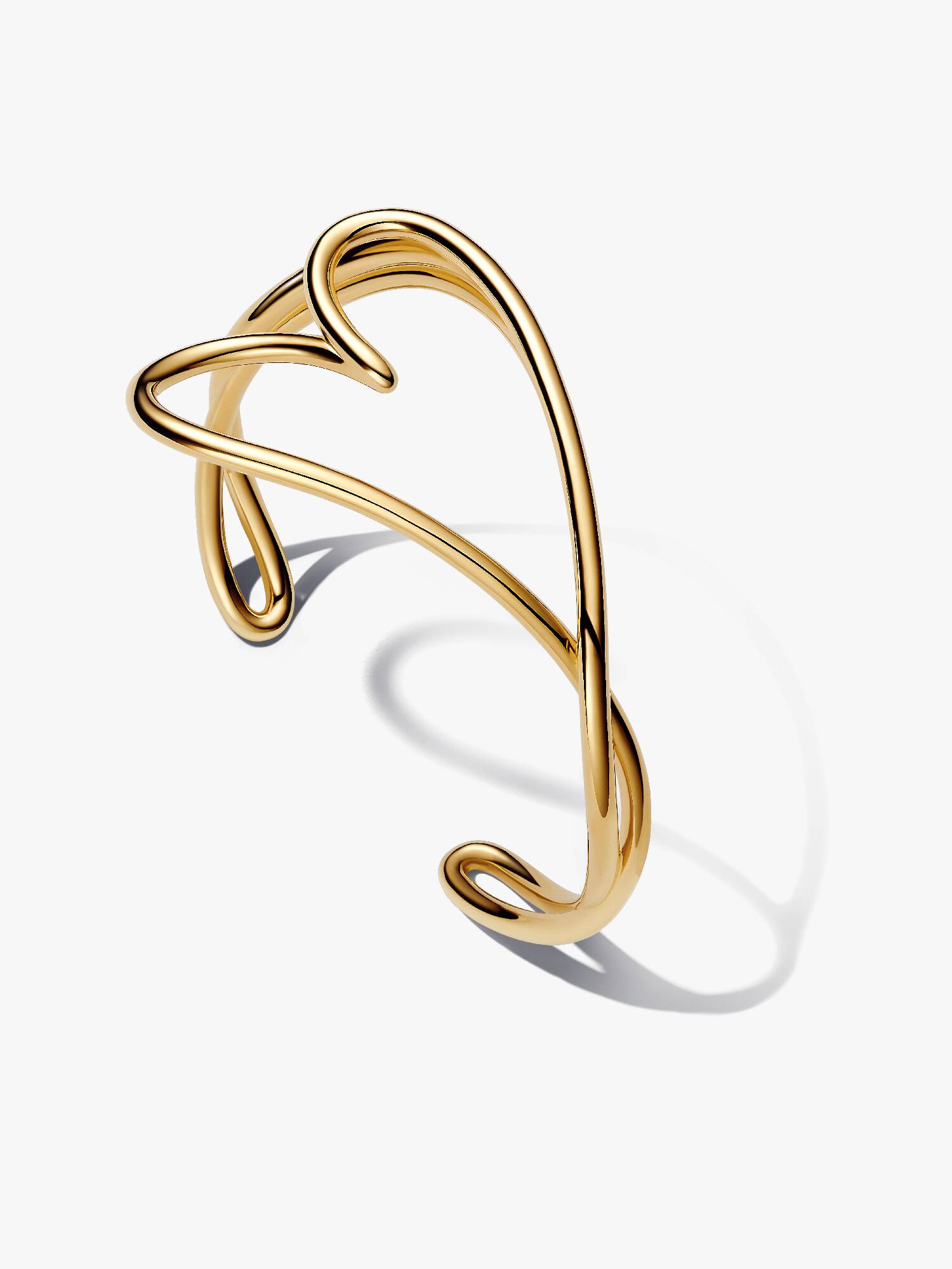 Brazalete Rígido Corazón Forma Orgánica