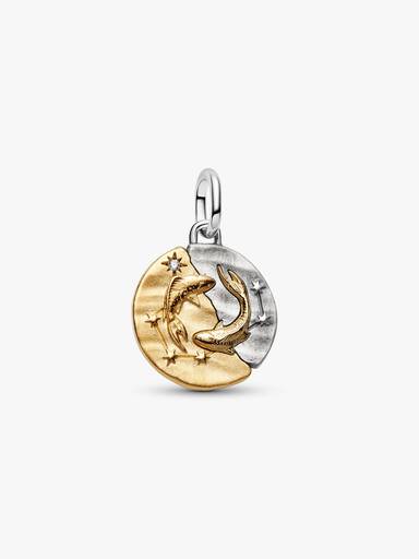Charm Medallón del signo del zodiaco Piscis