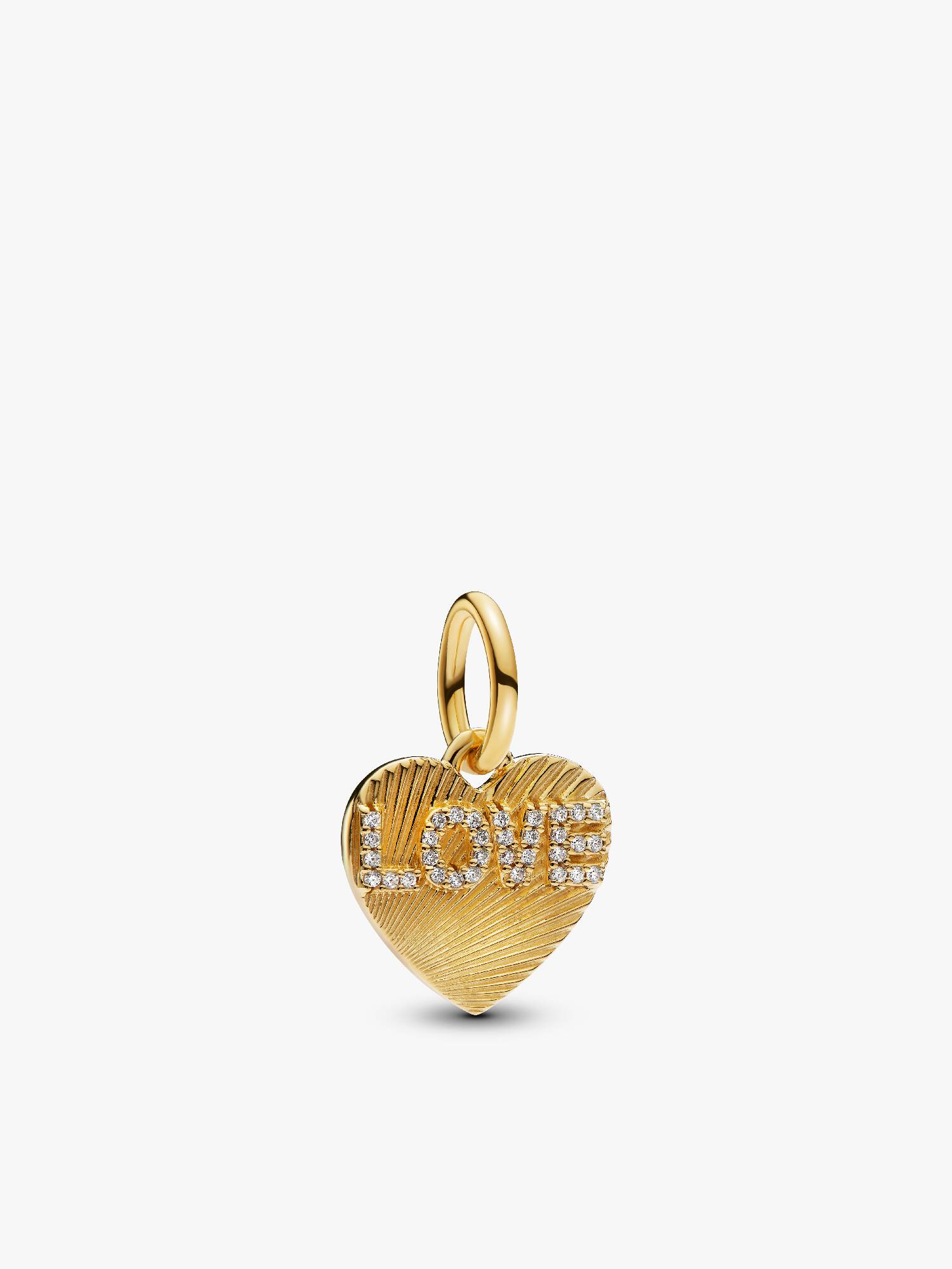 Charm Dije Grabable Corazón Amor Dorado