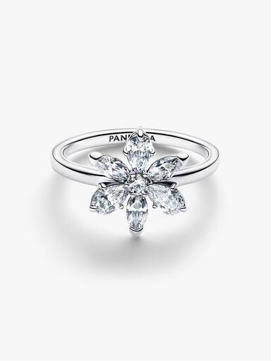 Anillo flor Cóctel Herbario Brillante
