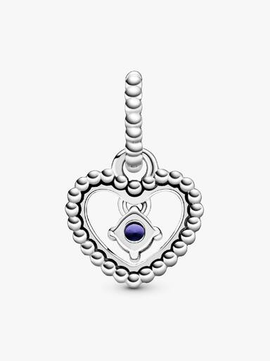 Charm Colgante Corazón con Piedra Natal de Septiembre