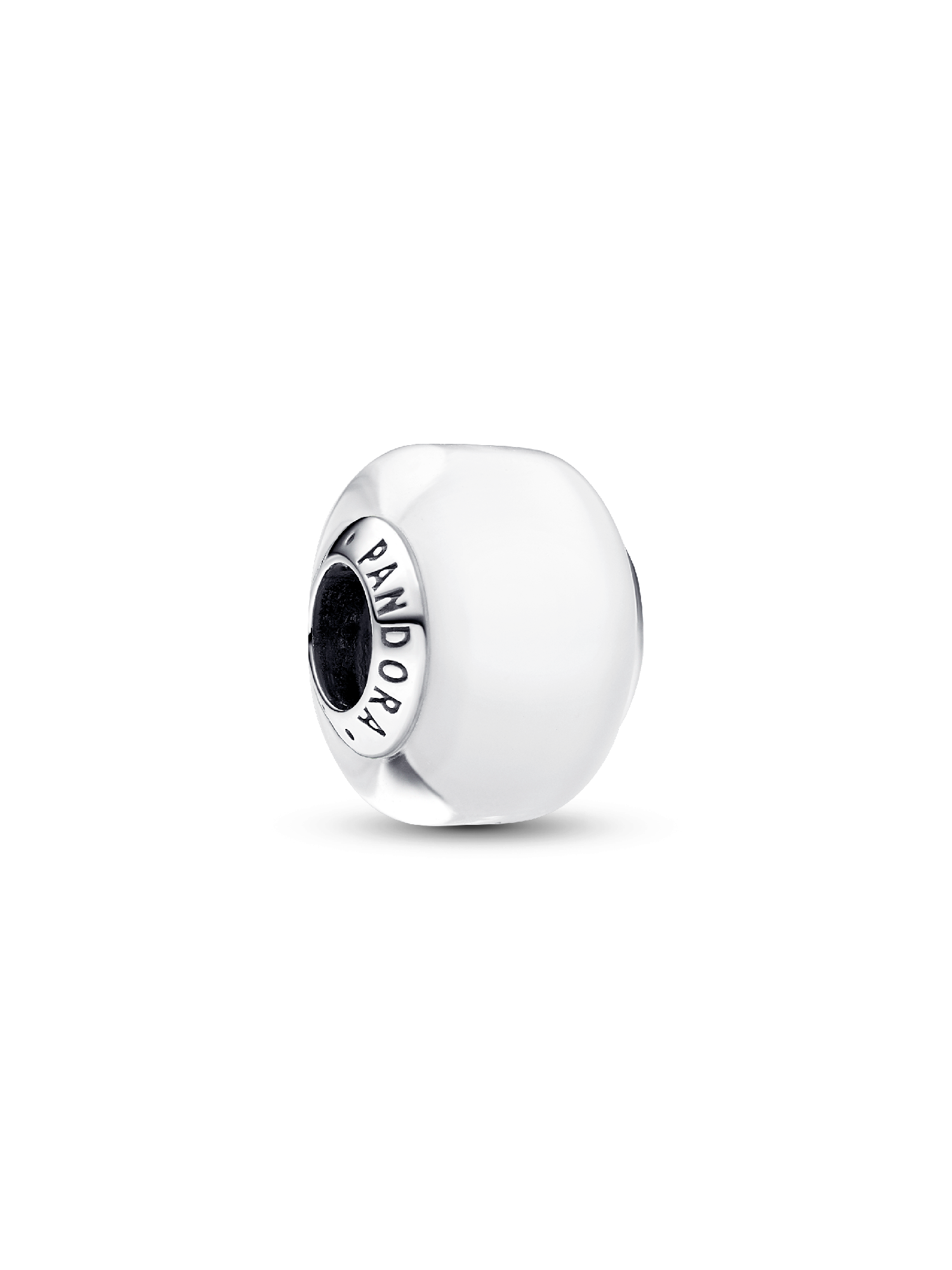 Mini Charm de Cristal de Murano Blanco