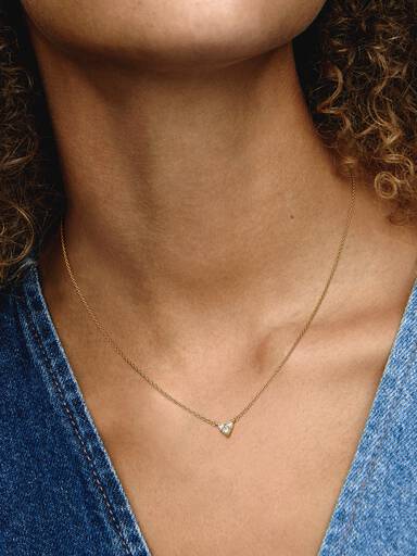 Collar Corazón triple Gema