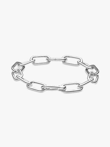 Brazalete De Cadena De Eslabones Tres Conectores Pandora Me