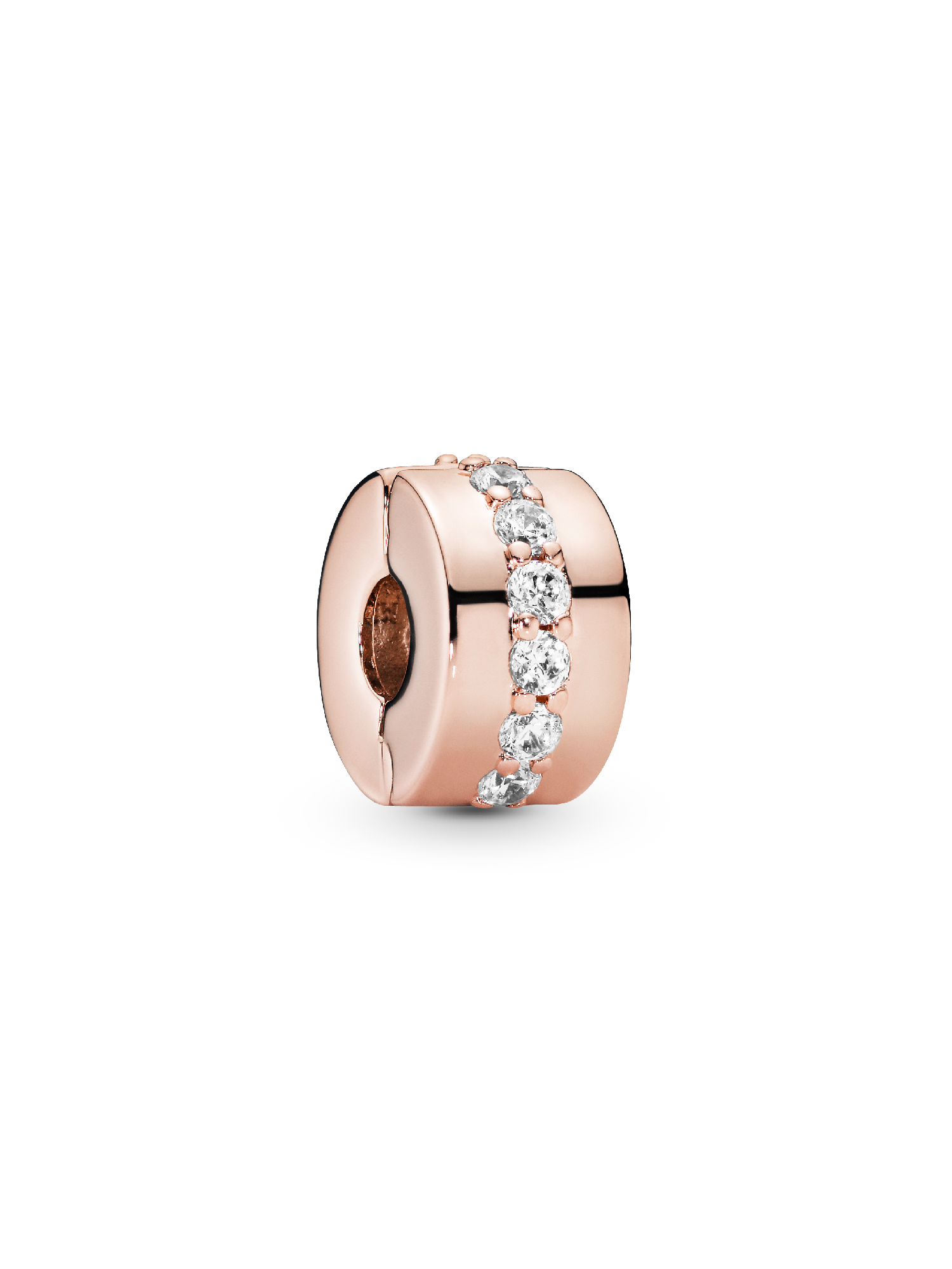 Charm Sujetador Hilera reluciente Bañado en Oro Rosa de 14k
