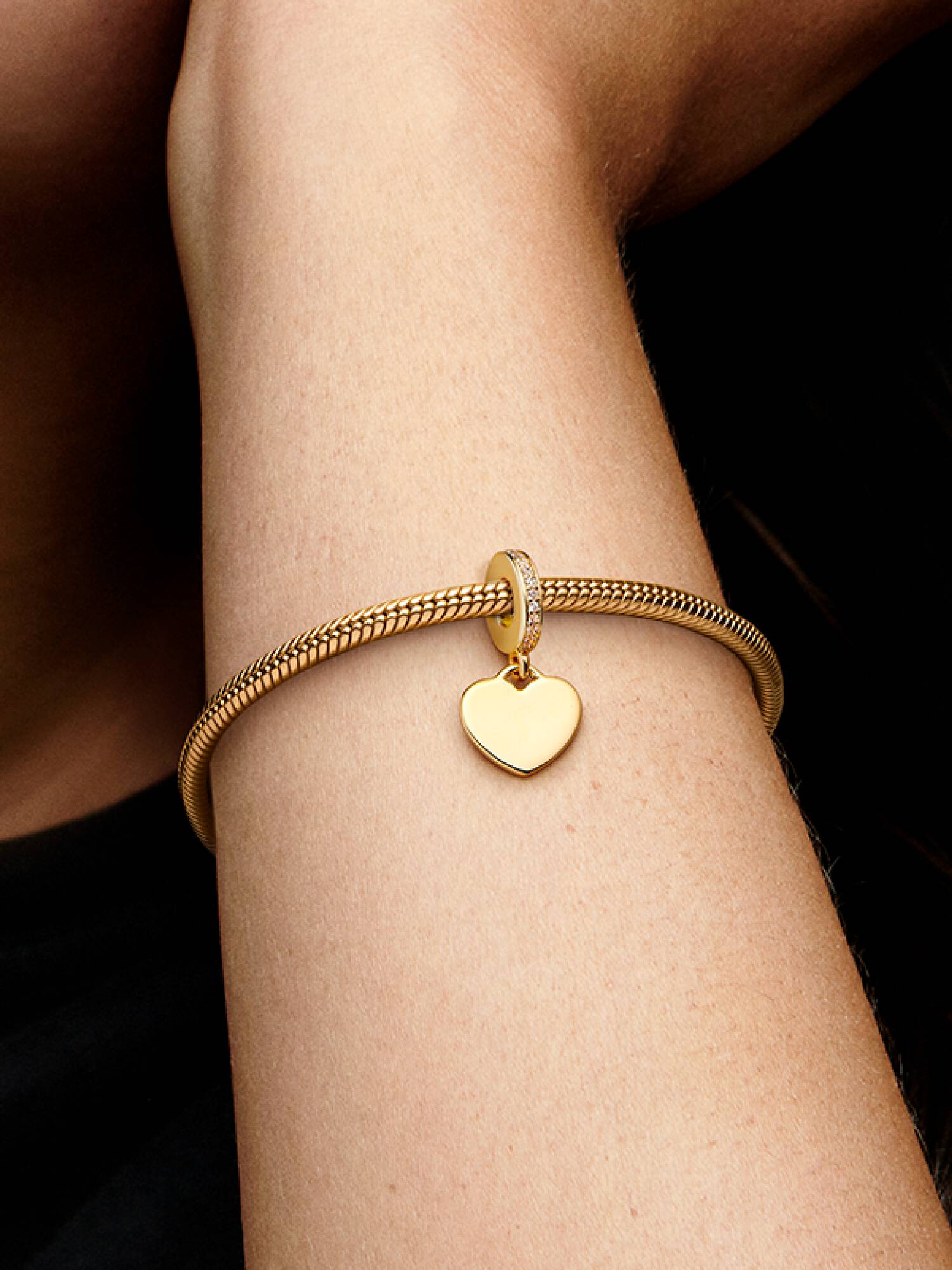Charm colgante Corazón grabable Talla única