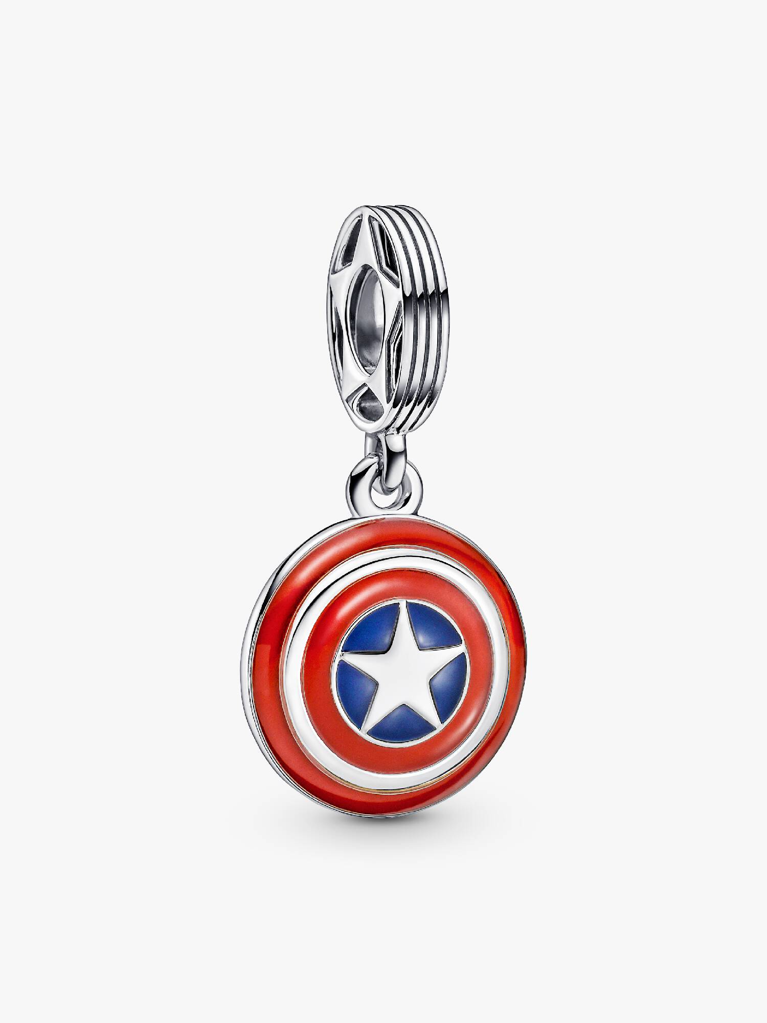 Charm Colgante Escudo Del Capitán América De The Avengers De Marvel Talla única