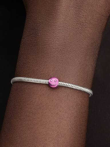 Mini Charm Carita feliz Rosa