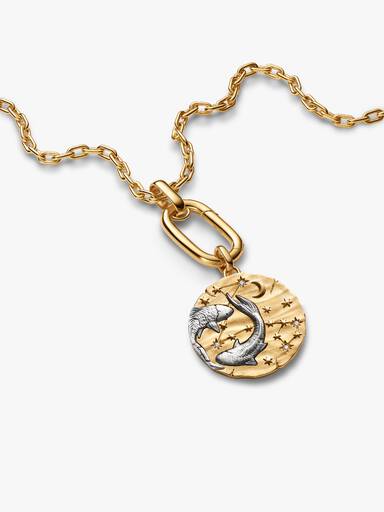 Collar con Colgante Talismán Oversize de Piscis
