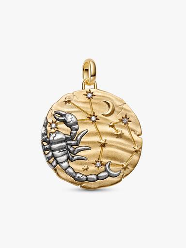 Charm Medallón grande signo del zodíaco Escorpio