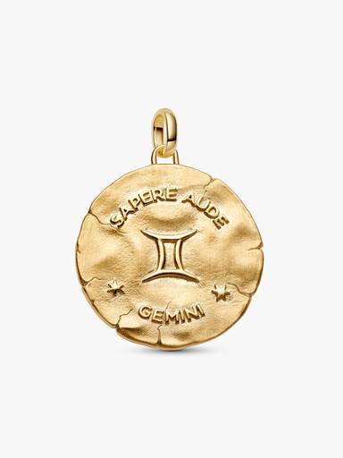 Charm Medallón grande del signo del zodíaco Géminis