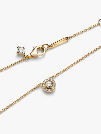Collar Halo Redondo en Pavé