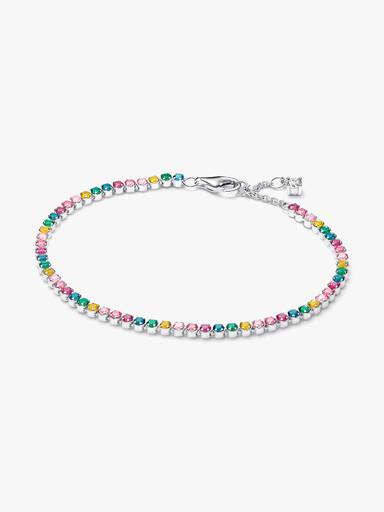 Brazalete de tenis arcoíris