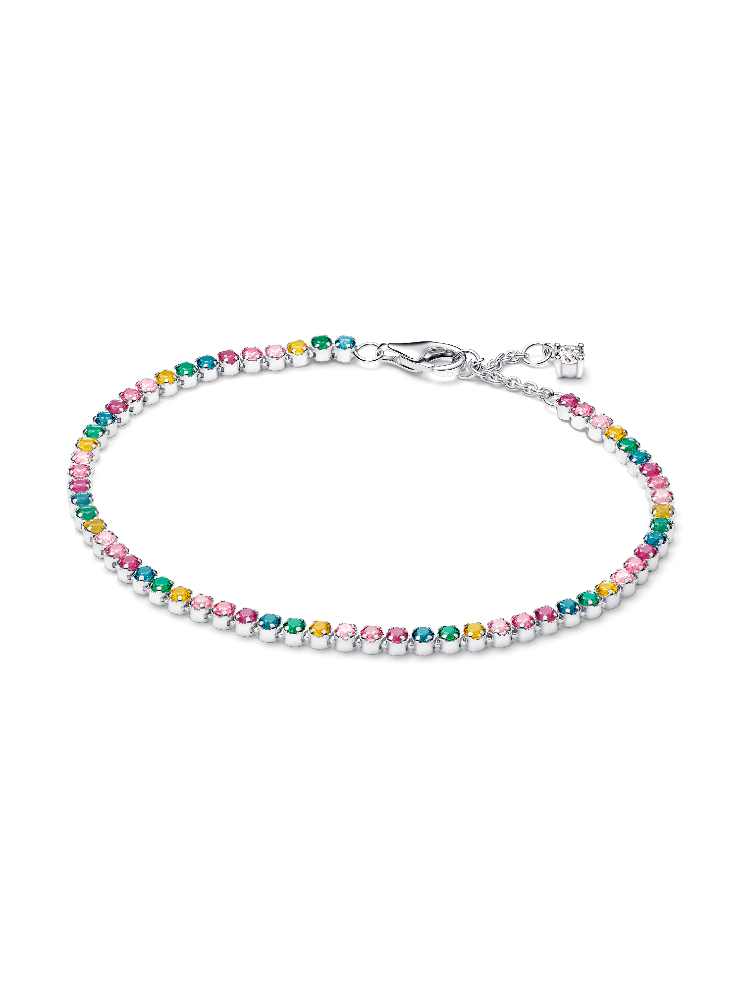 Brazalete de tenis arcoíris 
