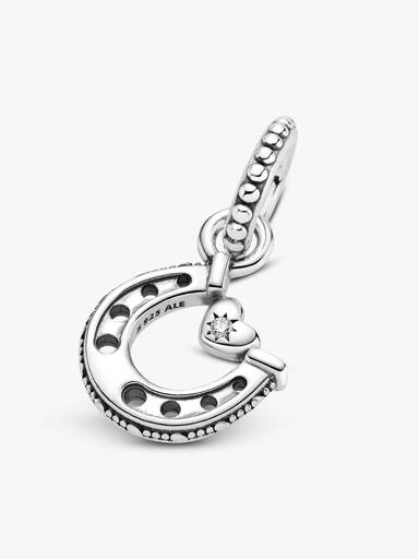 Charm colgante de herradura de buena suerte