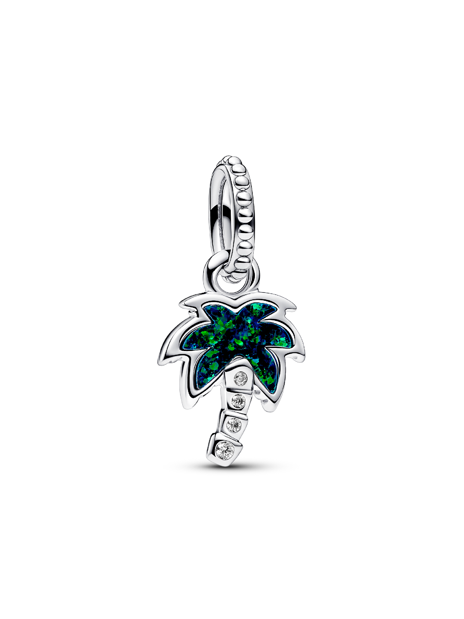 Charm Colgante Palmera Verde Opalescente Talla única