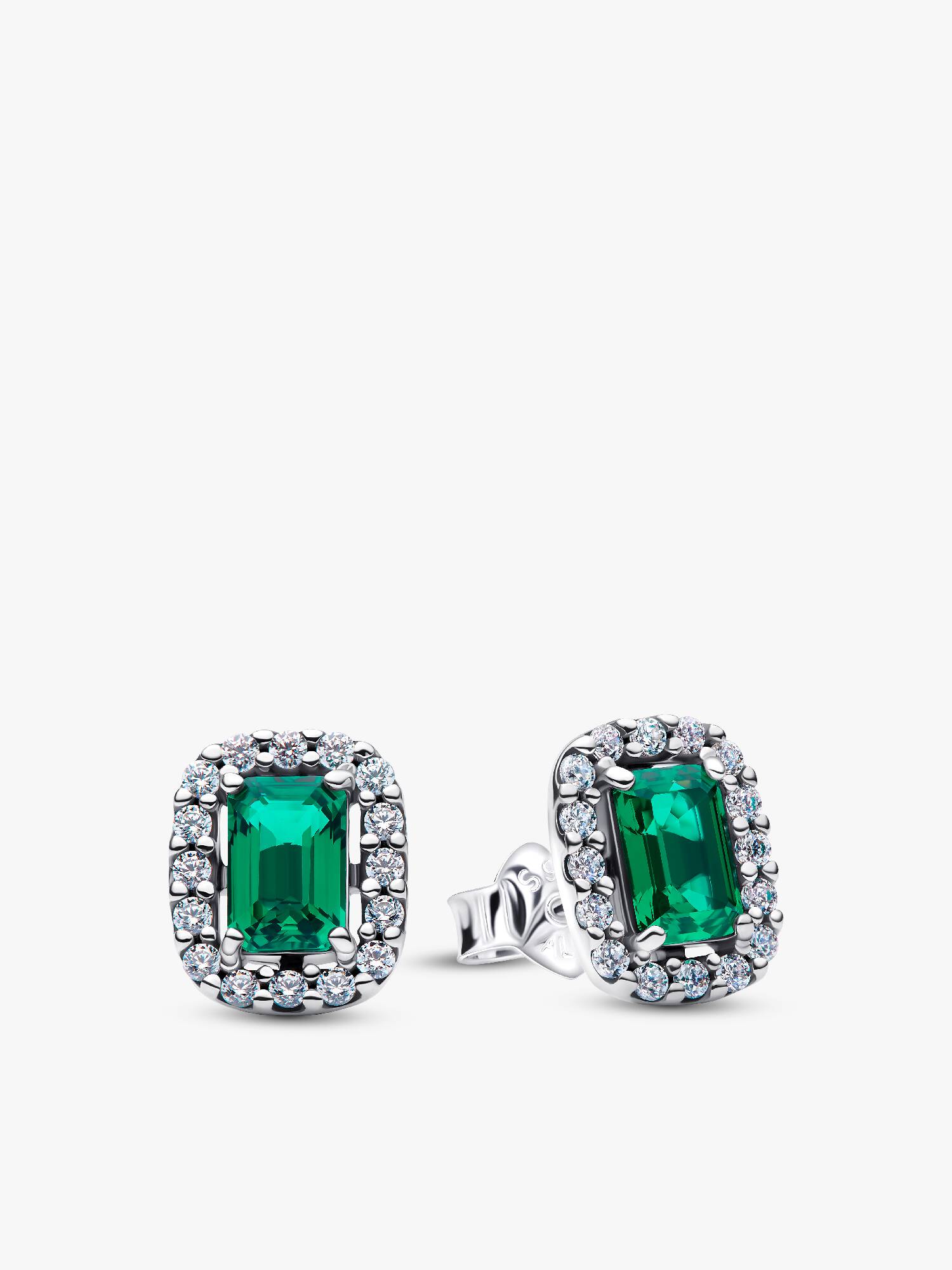 Aros de botón rectangular brillantes