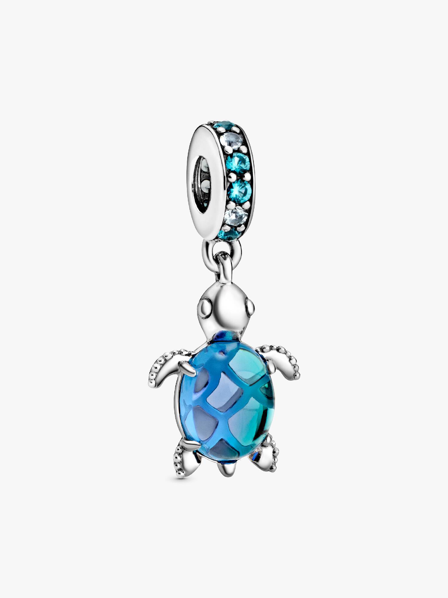 Charm Colgante Tortuga De Mar De Cristal Murano