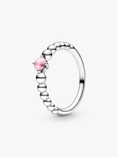 Anillo de Cuentas Rosa Pétalo