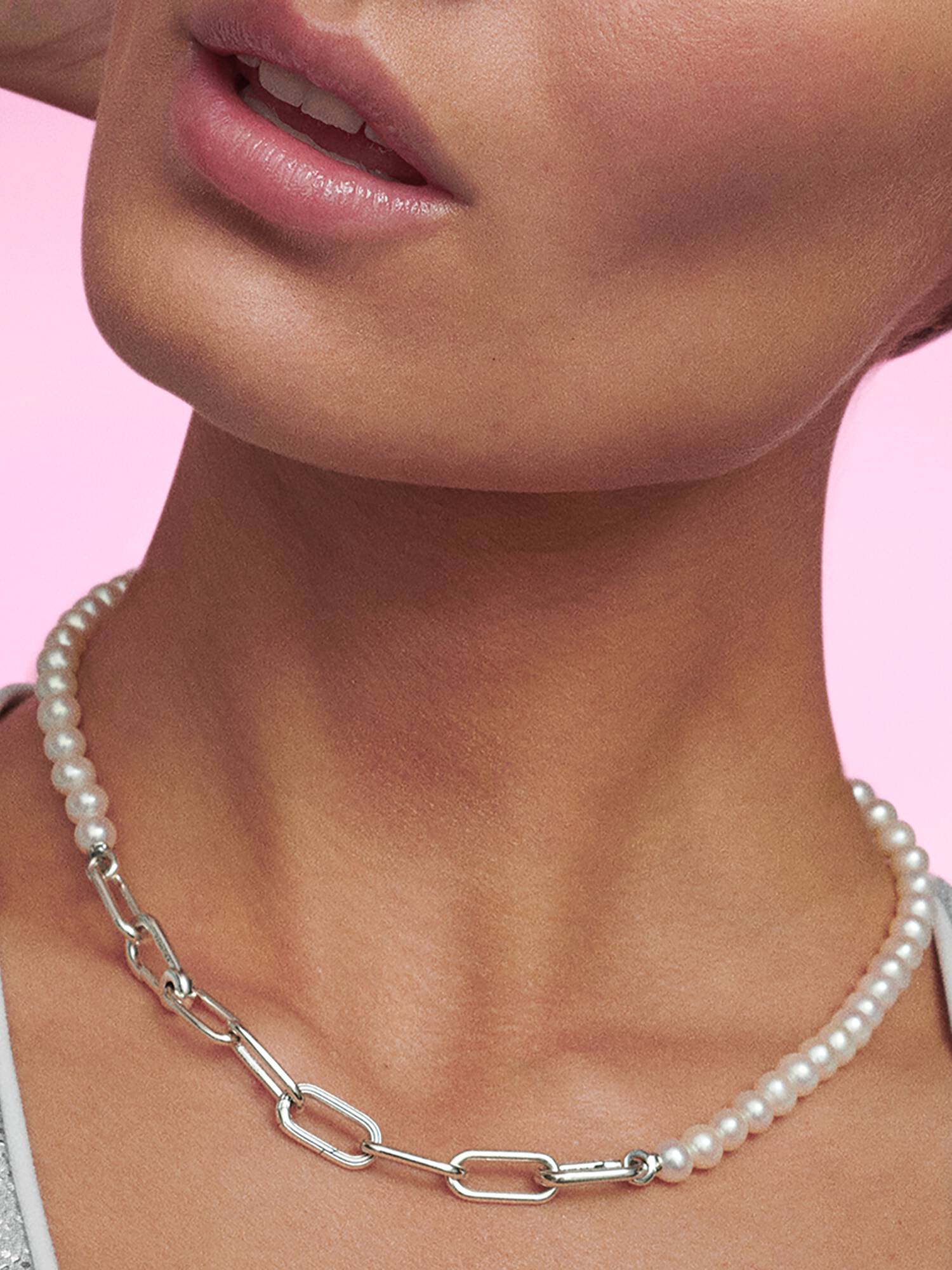 Collar De Perlas Cultivadas De Agua Dulce Pandora Me