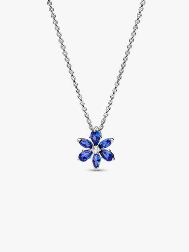Collar Herbario Brillante Azul 45 cm