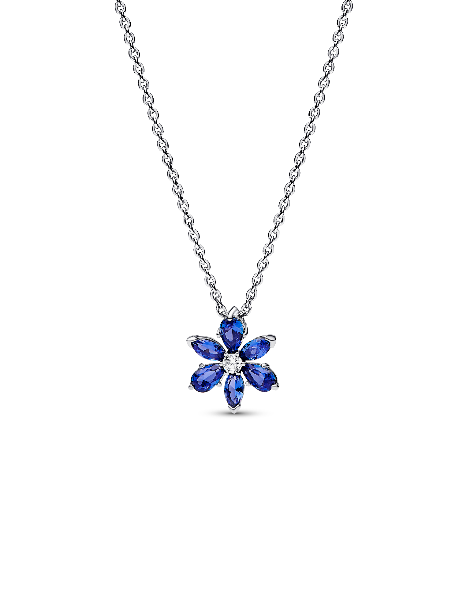 Collar Herbario Brillante Azul 45 cm