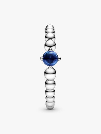 Anillo de Cuentas Azul Mar