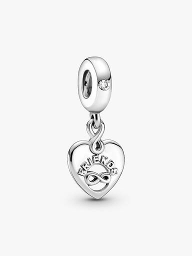Charm colgante Corazón amigas para siempre