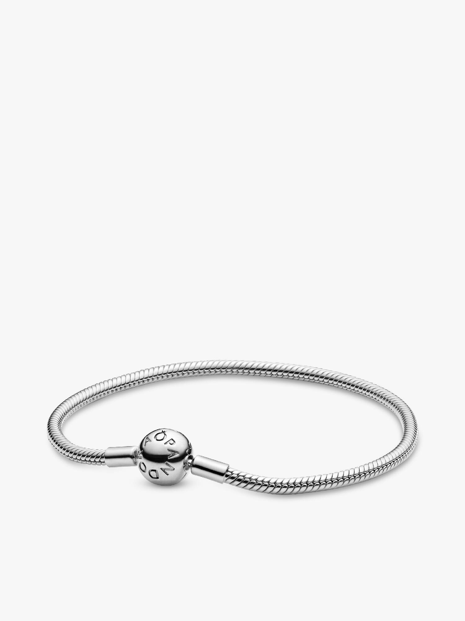 Brazalete cadena de serpiente con cierre redondo Pandora Moments