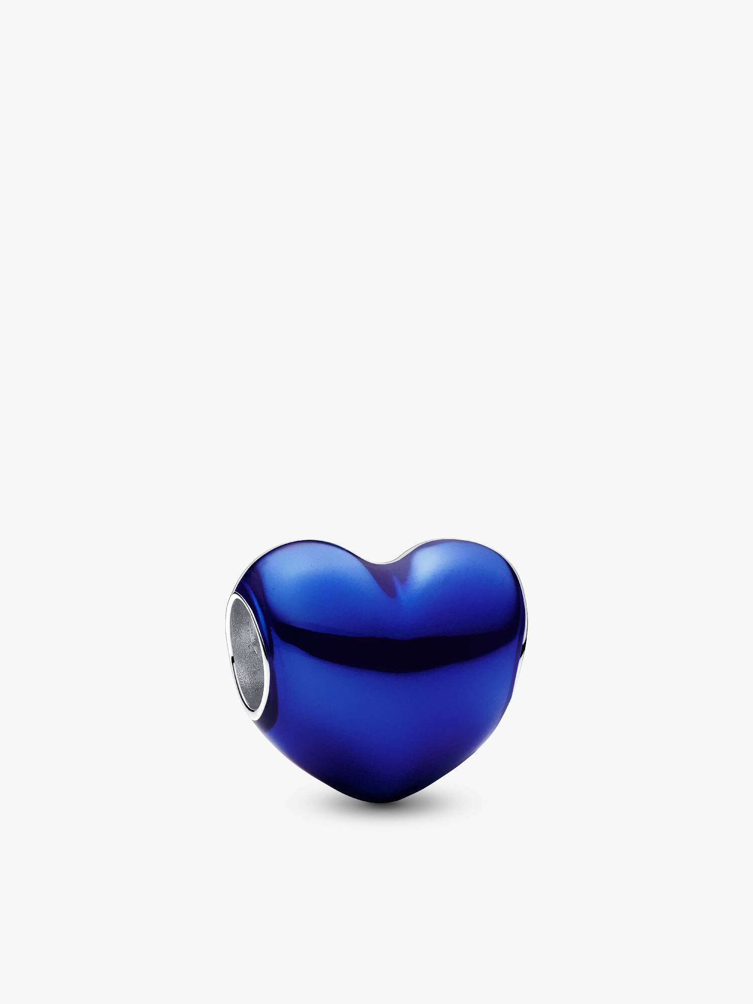 Charm Corazón Azul Metálico