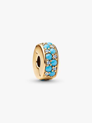 Charm de Clip Azul Agua Talla única