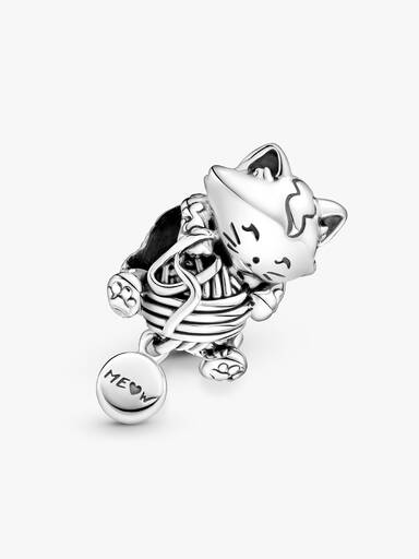Charm Gatito Y Bola De Estambre