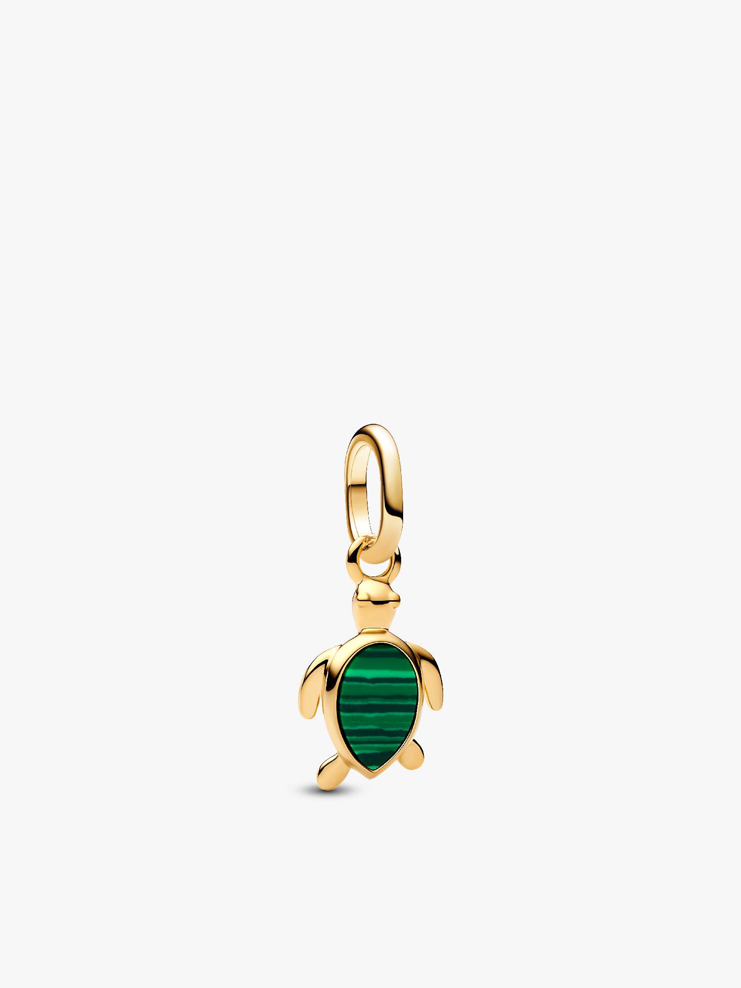 Mini  dije colgante Tortuga verde