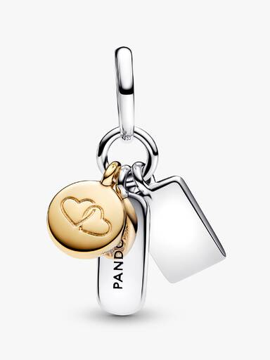 Charm Colgante Triple Amistad Talla única